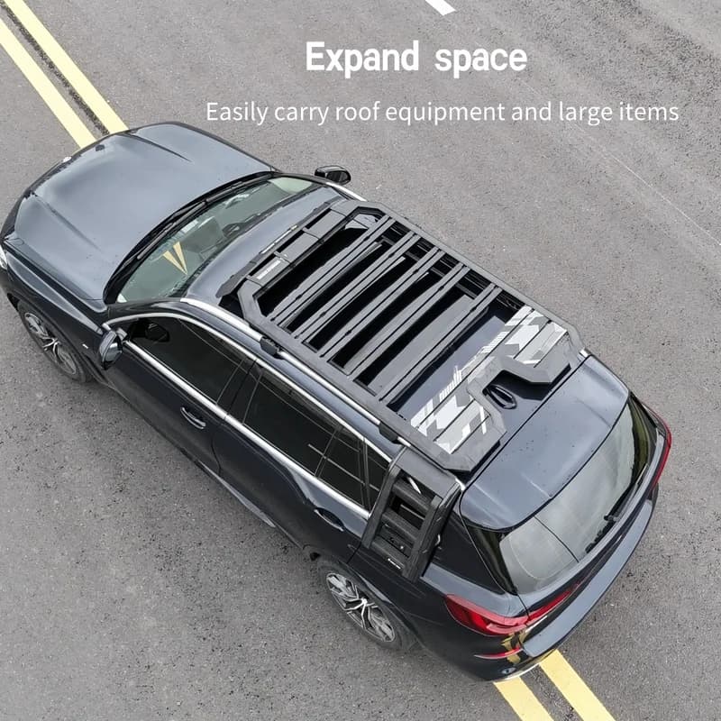 Hot Selling Heavy Duty Aluminum Large Rooftop Cargo Basket Exterior Tuning Off-Road for X5 SUV