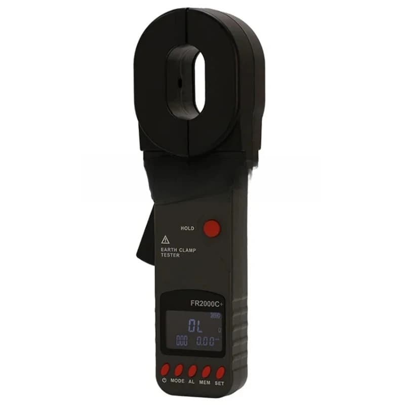 FR2000A/B/C+ FR2000+ Digital Clamp On Ground Earth Resistance Meter Tester Lightning Protection Lightning Ground Tester Meter