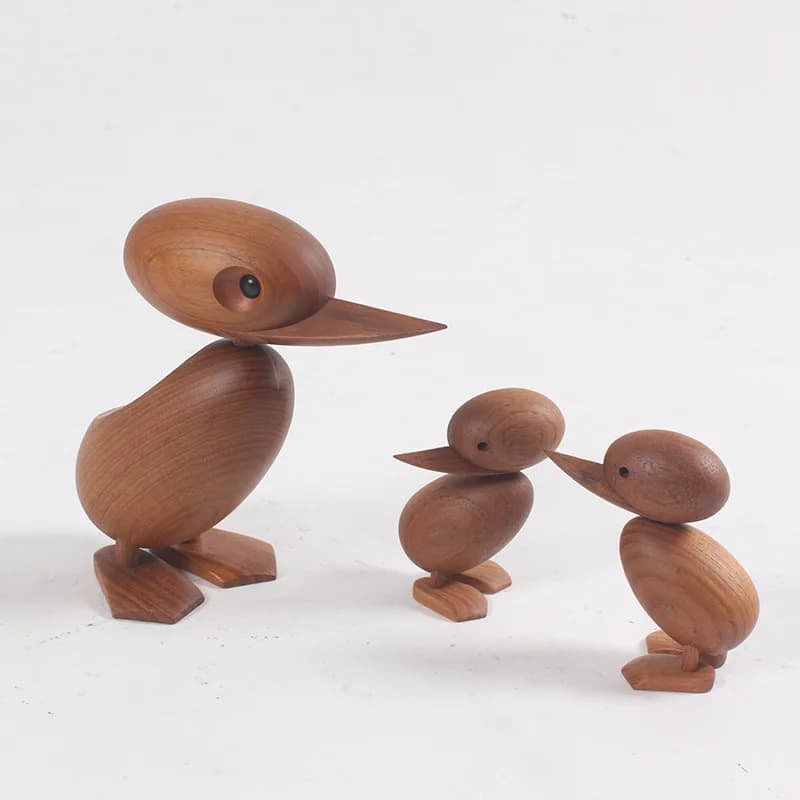 Wooden Duck Ornaments, Handicrafts, Wooden Toy Gifts, Desktop Decoration Handicrafts, Living Room Home Decoration