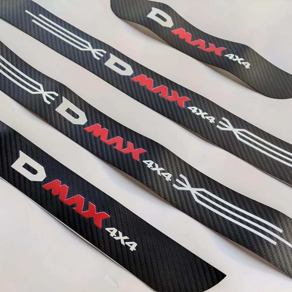 Door Sill Protector Car For Isuzu D Max 4x4 D-max DMax Original Threshold Plate Trim Carbon Fibre Accessories 2021 2022 2023