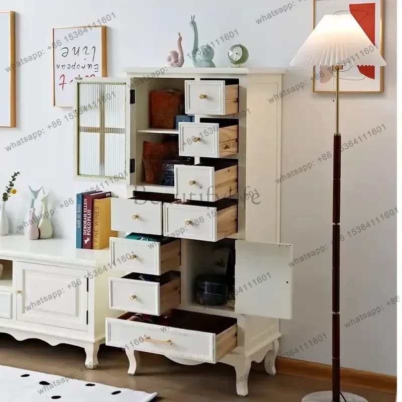 FG Multipurpose Salon Living Room Cabinets Craft Organizer Tall Nordic Cabinet Modern Adults Meuble De Rangements Home Furniture