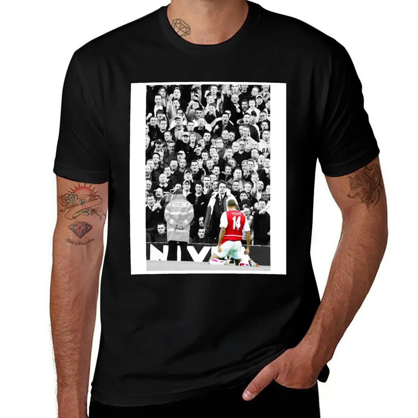 Thierry Henry T-Shirt Gym Exercise Short Sleeve T-Shirt