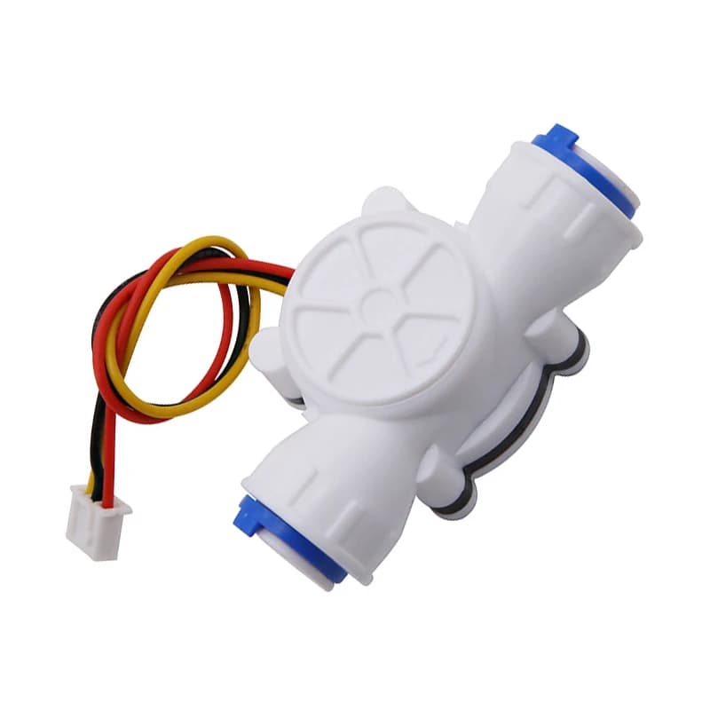 Hall Water Flow Sensor 3/8" PE Quick Connect DC4.5-24V 0.5-10L/min 1.75MPa for Water Dispenser Flow Meter 9.7mm Inner Diameter