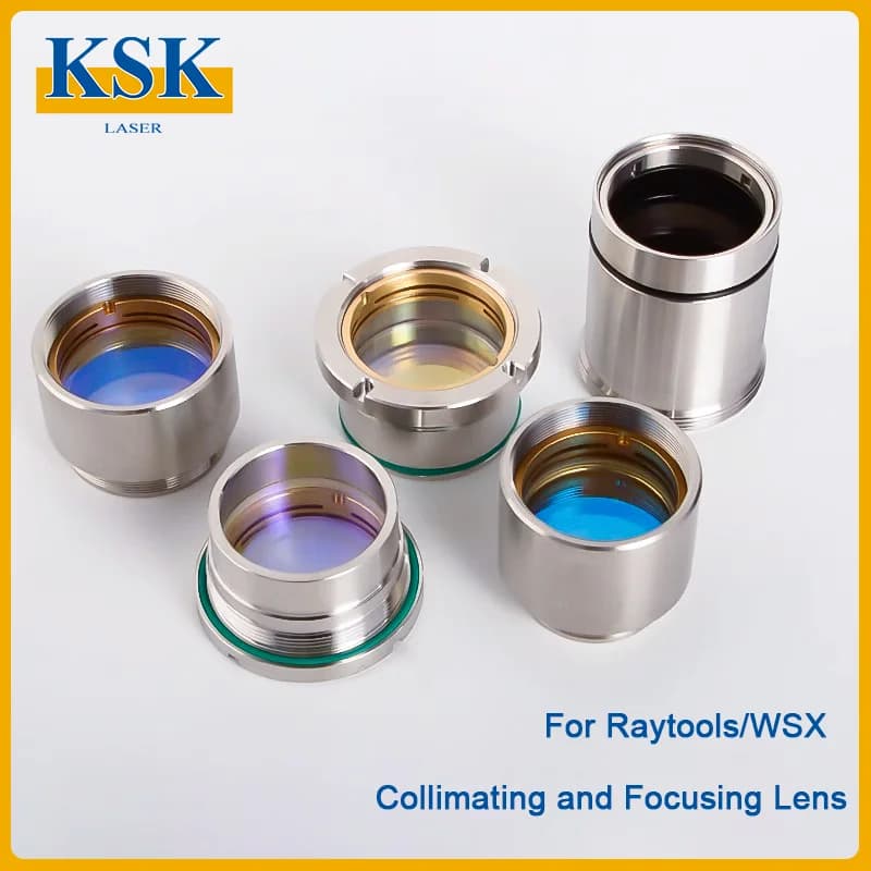 KSK Raytools WSX BM109 BM111 BT240/240S KC13/15 NC30B Collimator&Focus Lens with Lens Holder for Raytools WSX Laser Cutting Head
