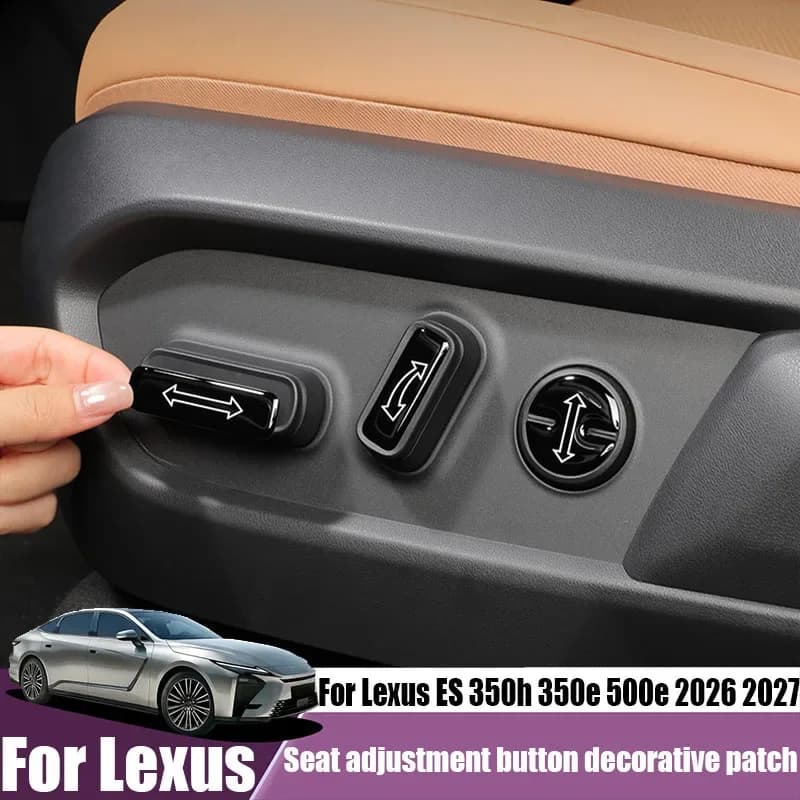 For Lexus ES 350h 350e 500e 2026 2027 Seat Adjustment Button Decorative Cover Self Adhesive Car Interior Trim Accessories