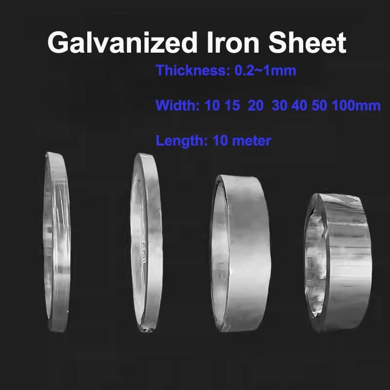 Galvanized white iron sheet, galvanized sheet, coil with iron strip, packaged white iron sheet, 0.2 0.3 0.5 0.8 1 mm