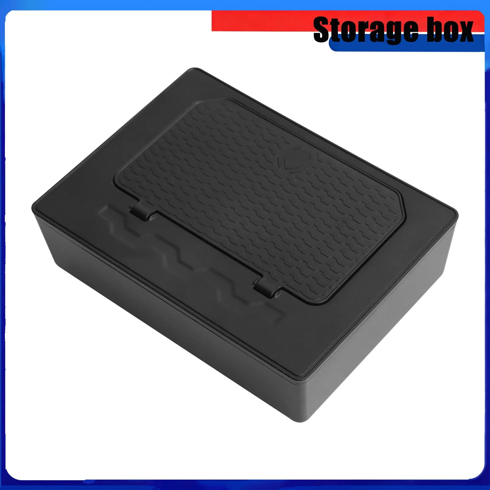 Center Console Armrest Hidden Storage Box Organizer Accessories Tidying For Mitsubishi L200 Triton 2024 2025 Black