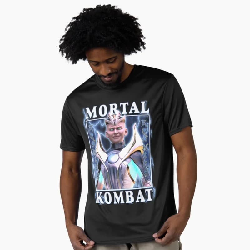 Kronika MK Vintage 90's Mortal Kombat Gift tee for gamer 100% cotton printed Men's Short Sleeve Graphic T-Shirt All size tops