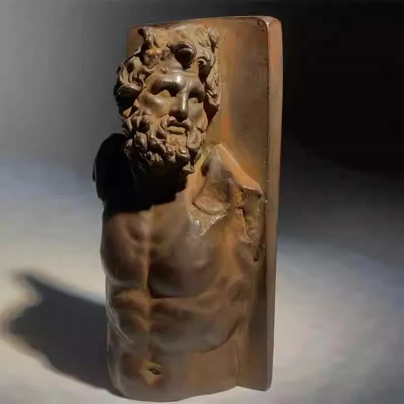 European Ancient Roman Retro Sculpture Museum Replica Bust Home Decoration Art Figurine Decoration Sculpture Modern Ornament
