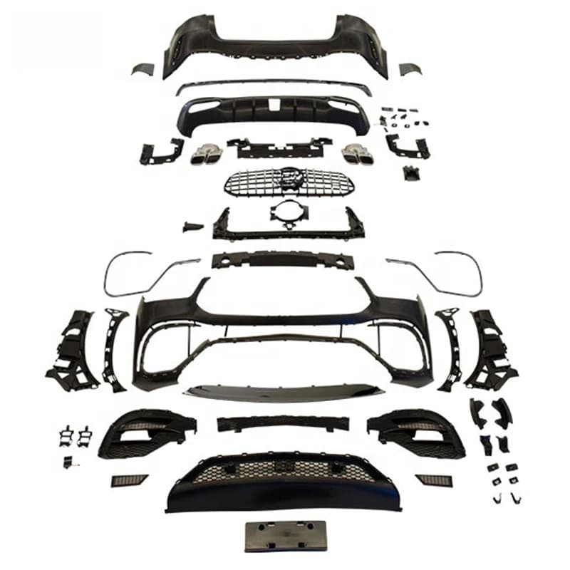 High Quality ABS PP Material Full Body Kit Fit for W166 W167 2021 Includes Front Rear Bumper Auto Accessories