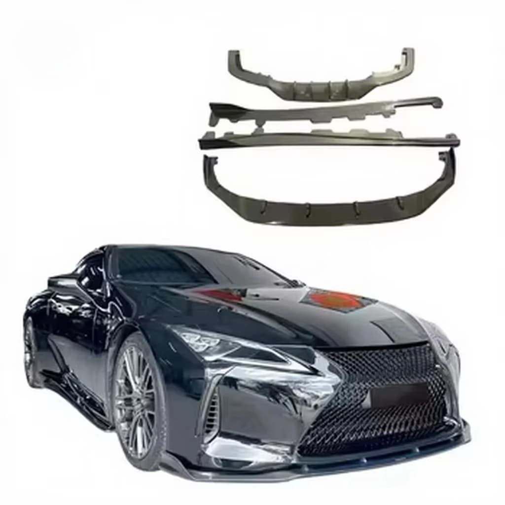Xin Wei New for LC500h/500 Carbon Fiber Front/Rear Spoiler Side Skirt Fender Diffuser Upgrade Kit