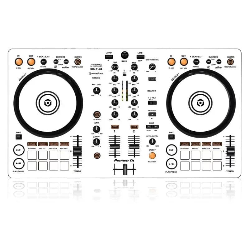 DDJ-FLX4 Film All-in-one Machine Flx4 Controller Disc Player Ddjflx4 Sticker White
