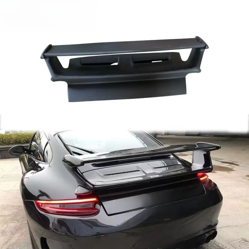Car Auto Accessories Rear Wing Spoiler GT3 Style for Porsche 997 GT Spoiler Fiberglass Good Fitment Frp Spoiler
