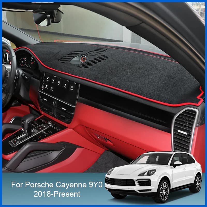 For Porsche Cayenne 9Y0 2018-Present Auto Dashboard Cover Protective Pad Artificial Interior Sunshade Carpet Car Accessories
