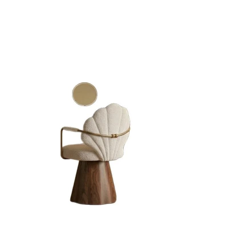 Medieval makeup stool, rotatable makeup chair, backrest cloakroom, master bedroom dresser, dressing stool