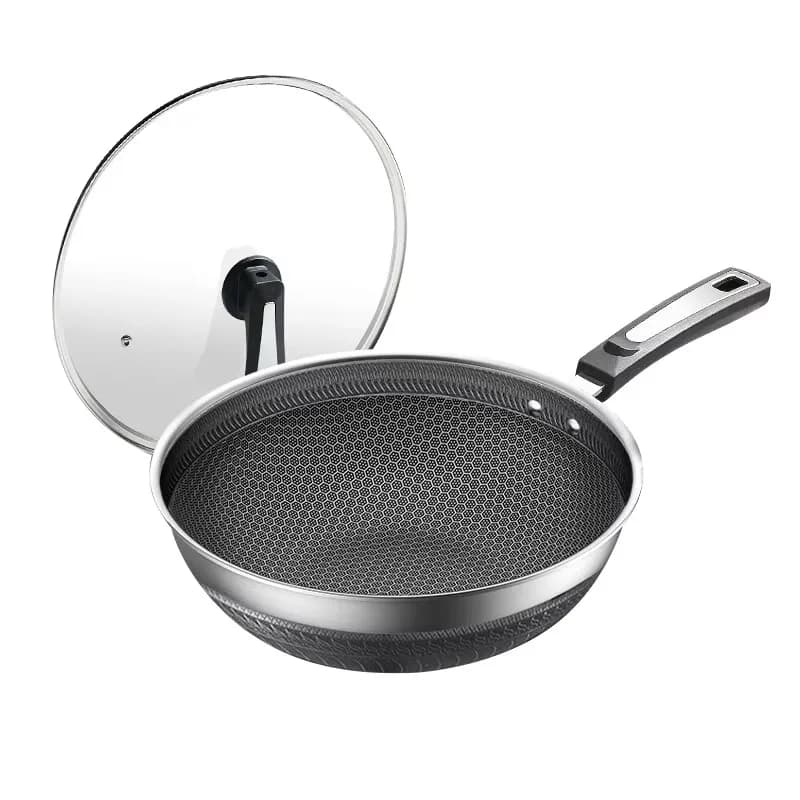 316 stainless steel non-stick pan household induction cooker cooking pot gas cooker