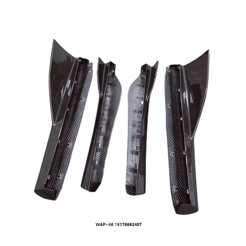 For McLaren 540C 570S Upgrade to 600LT Style Dry Carbon Fiber Side Skirt Body Kit Front Bumper Rear Spoiler