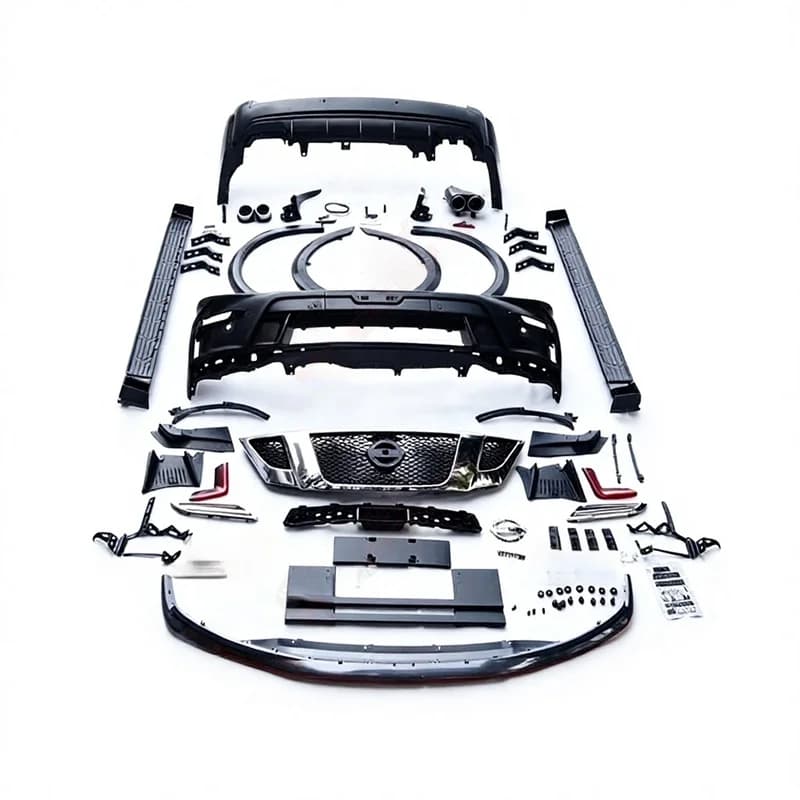 High Quality NSM Style Large Surround Facelift Body Kit Bumper Grille Fog Lamp Side Air Outlet Fit for Patrol Y62 2010‑2019