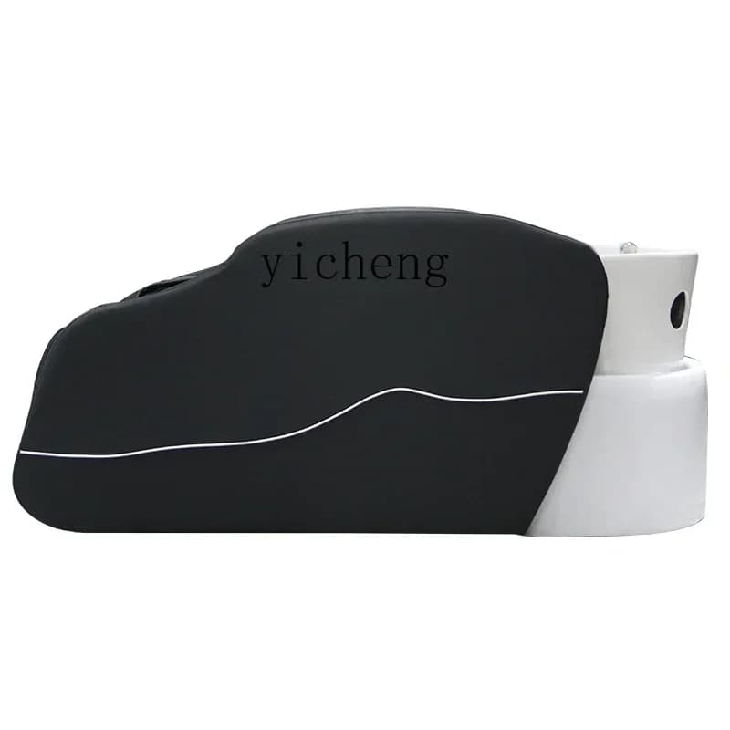 ZZTQH ceramic basin intelligent massage shampoo bed barber shop special hair salon fumigation massage hair treatment shampoo bed