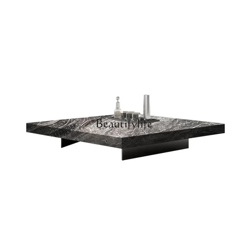 FG-*Italian minimalist rock slab coffee table light luxury modern living room household size apartment