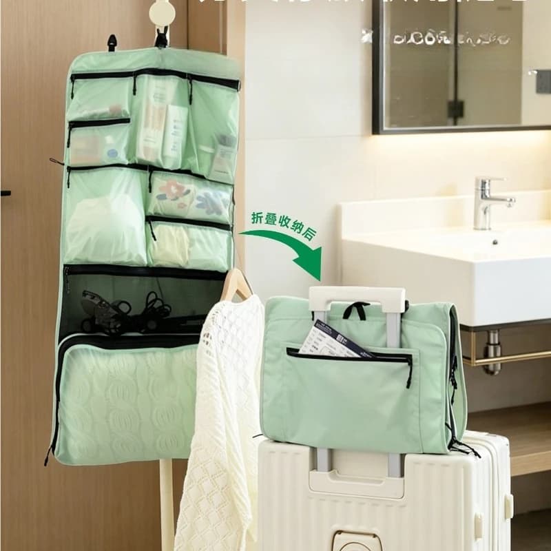 Travel storage bag Waterproof portable compressed suitcase hanging bag Clothing sorting underwear sub-bagging