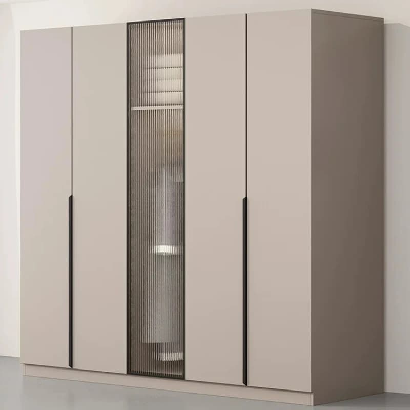 Fluted Clothing Wardrobes Glass Wood Nordic Clearance Wardrobes Clothes Frames Guarda Roupa Solteiro Living Room Furniture
