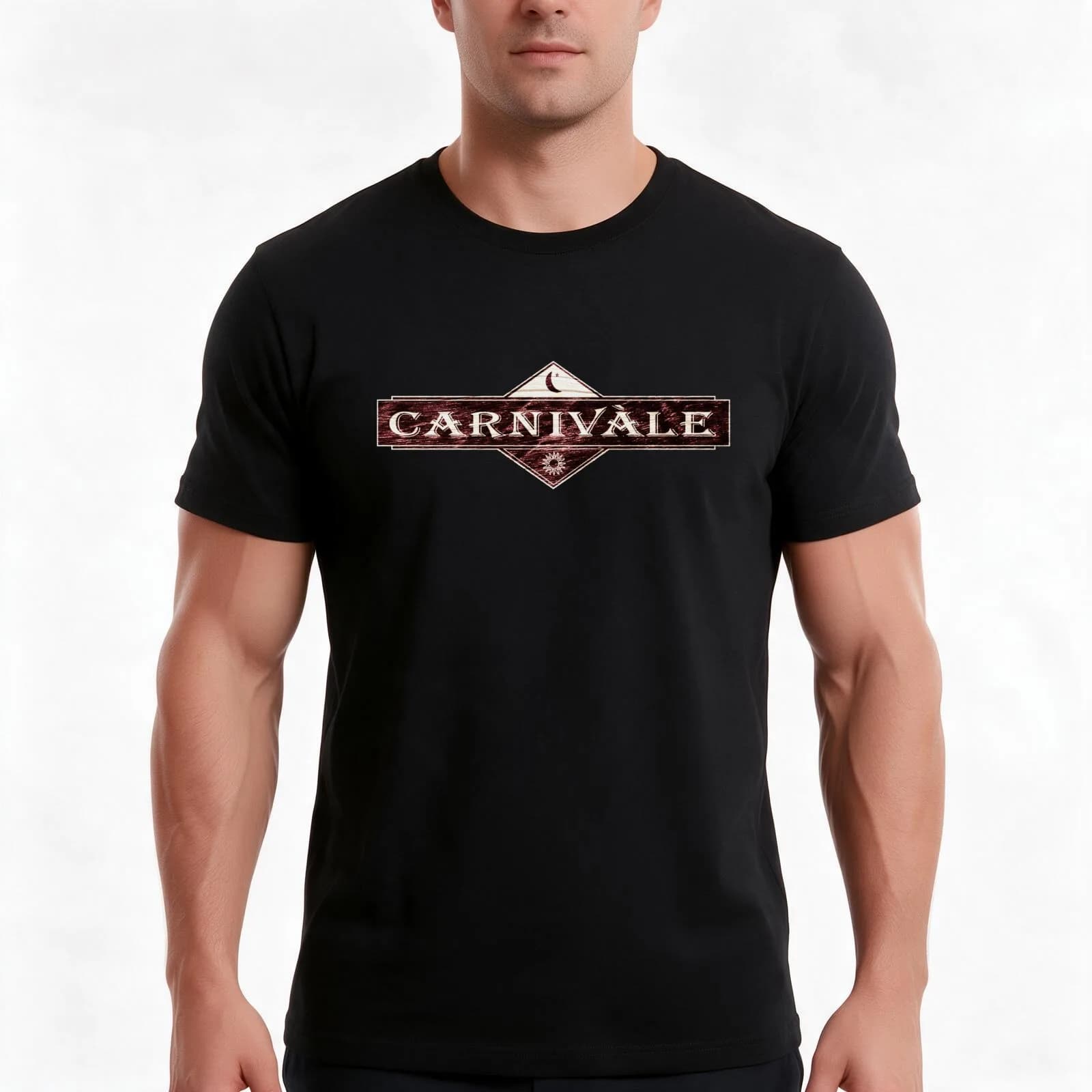 Carnivale T-Shirt, Summer Casual Cotton Tee, Oversized Streetwear Tops, Vintage Graphic Print, Loose Fit Short Sleeve