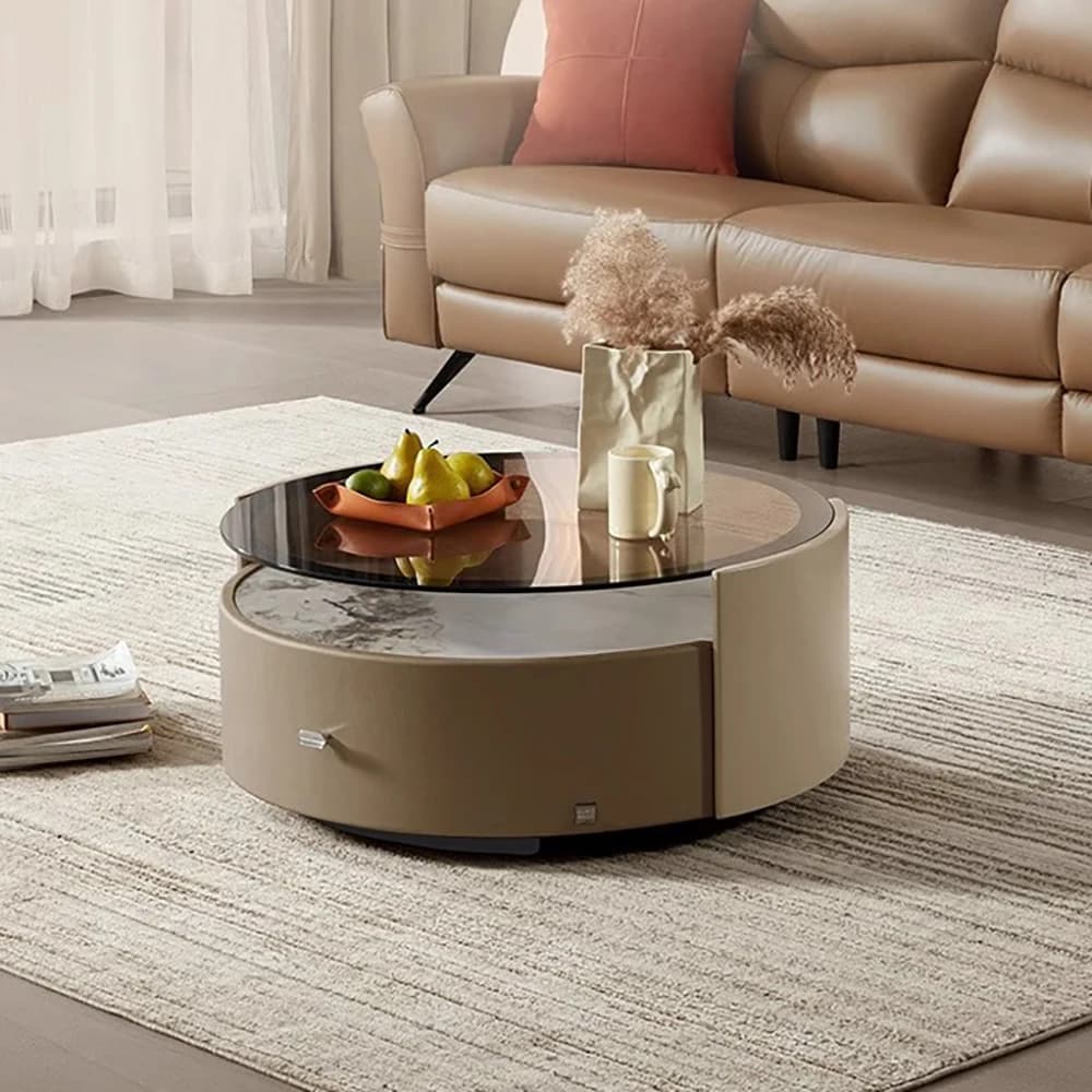 Makeup Luxury Side Table Modern Round Unique Glam Coffee Tables Minimalist Unique Comfortable Mesa Auxiliar Hotel Furniture