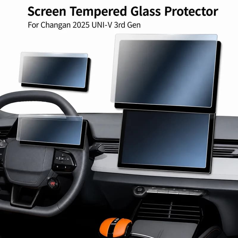 For Changan 2025 UNI-V 3rd Gen Screen Tempered Glass Protector Navigation Film Interior Accessories Decor