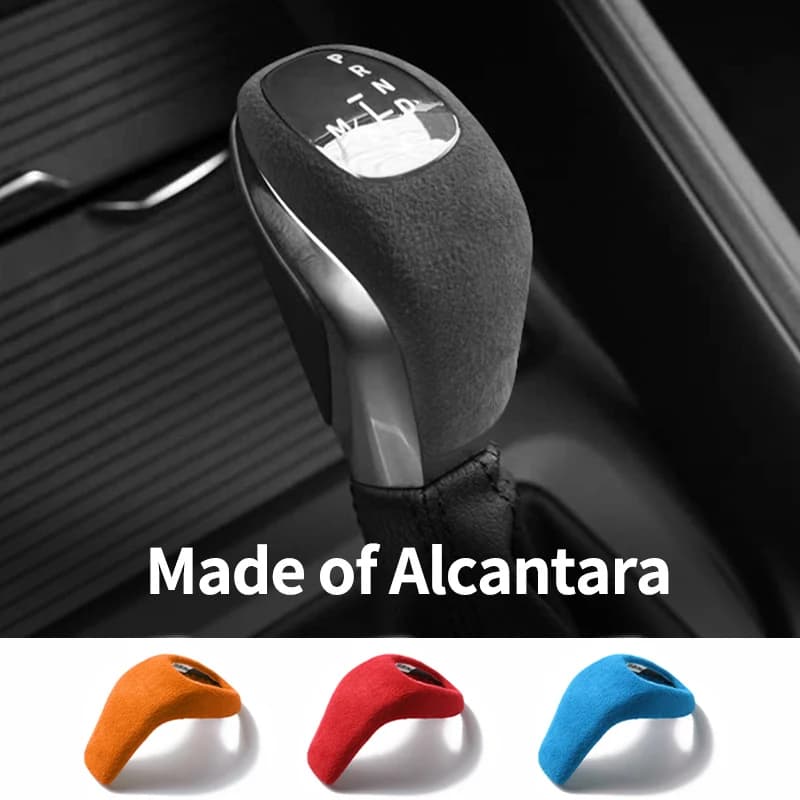 For BMW X1 F48 F49(16-19) Made of Alcantara Center Console Gear Shifter Boot Trim Sticker Car Interior Custom Tuning Accessories