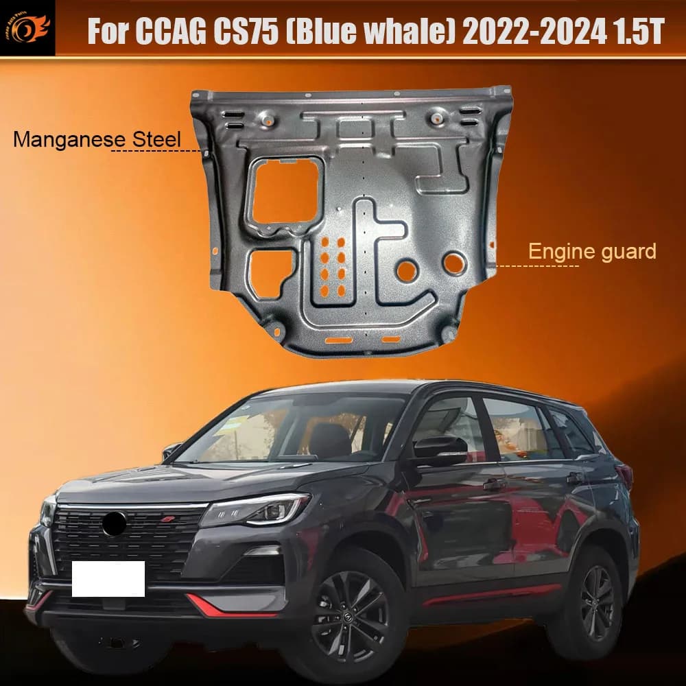 For CCAG CS75 (Blue whale) 2022-2024 1.5T Under Engine Guard Splash Shield Mud Fender Cover Plate Fender Mudguard Protector