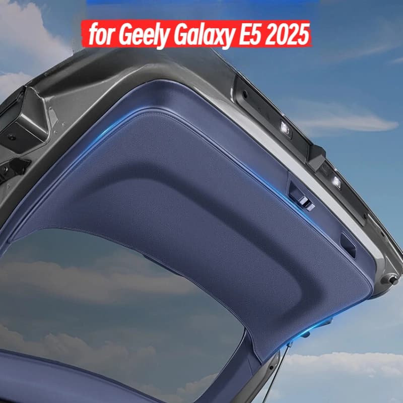 Rear Trunk Tailgate Protective Pad Leather Anti-scratch Tailgate Protector for Geely Galaxy E5 2025 Interior Trim Accessories