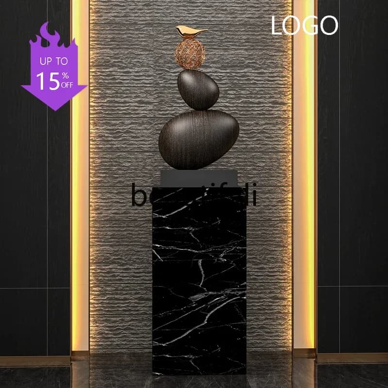 6239Stone Fortune Entrance Cabinet Sculpture Office Sales Office Wealth-Attracting Art Ornament Living Room