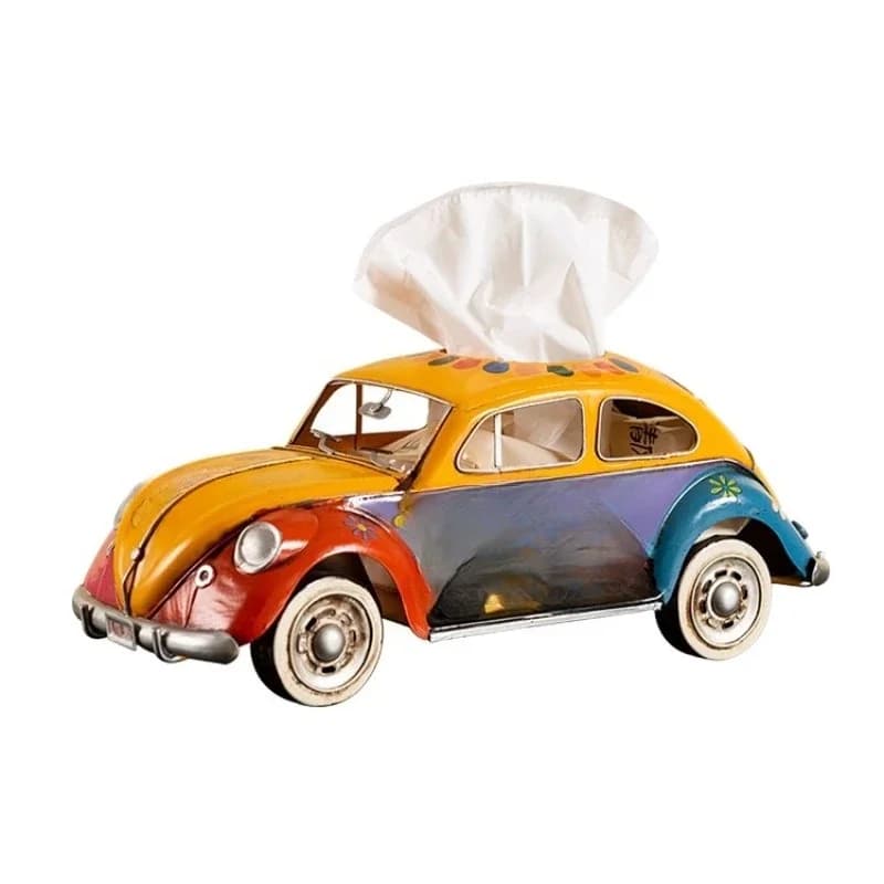 Handmade simulation car tissue box model desktop paper box living room home decoration ornaments