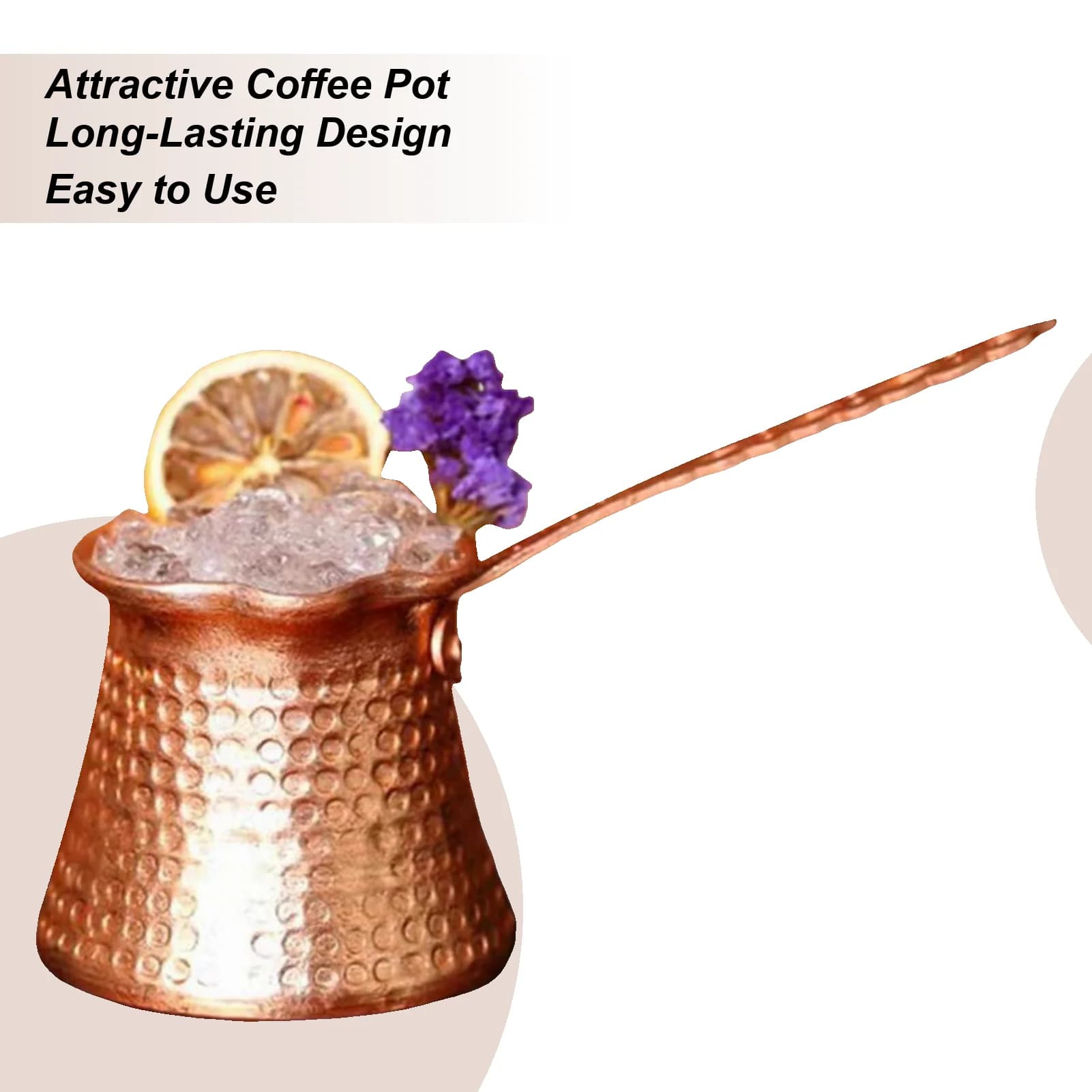 【Hot】Turkish Coffee Pot Long Handle Vintage Coffee Maker Wide Mouth Maker Classic Coffee Pot For Turkish  Arabic