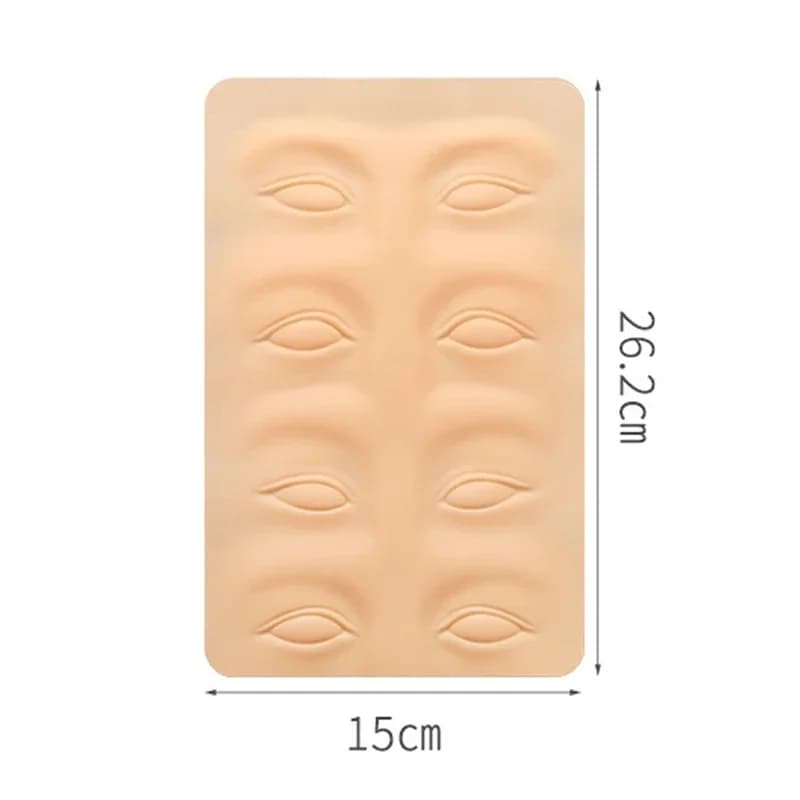 Semi permanent embroidered exercise skin model high quality silicone eyebrows eyeliner Lips imitation mode