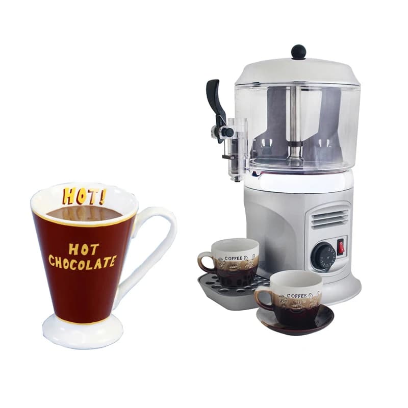 5L Hot Chocolate Machine Chocolate Dispenser Rotary Blender Mixer Warmer for Chocolate Milk Coffee Cocoa Melting Maker