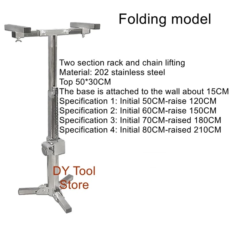 Cabinet hanging cabinet bath cabinet mounting bracket support artifact lift thickened stainless steel folding portable