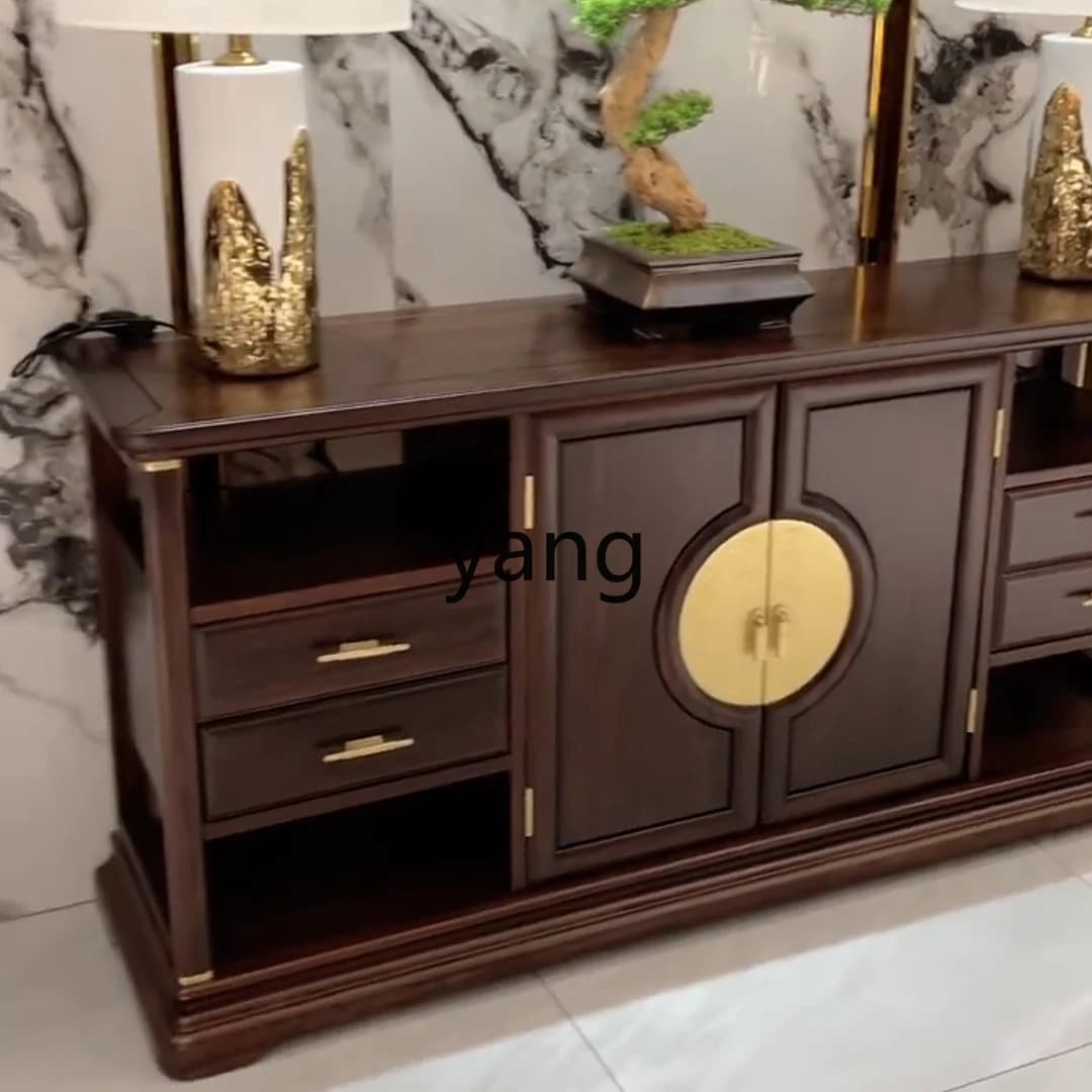 LMM new Chinese-style entrance cabinet modern simple entrance foyer end view table