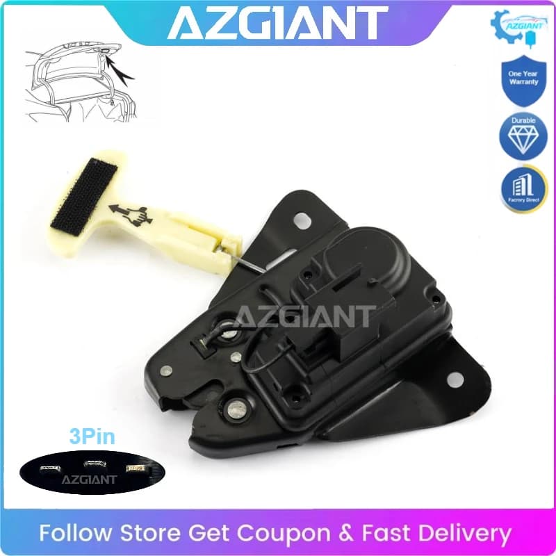 AZGIANT Car Power Rear Door Trunk Latch Lock Actuator Motor 3Pin for Dodge Charger Avenger Challenger Self-Repair OE#931-714