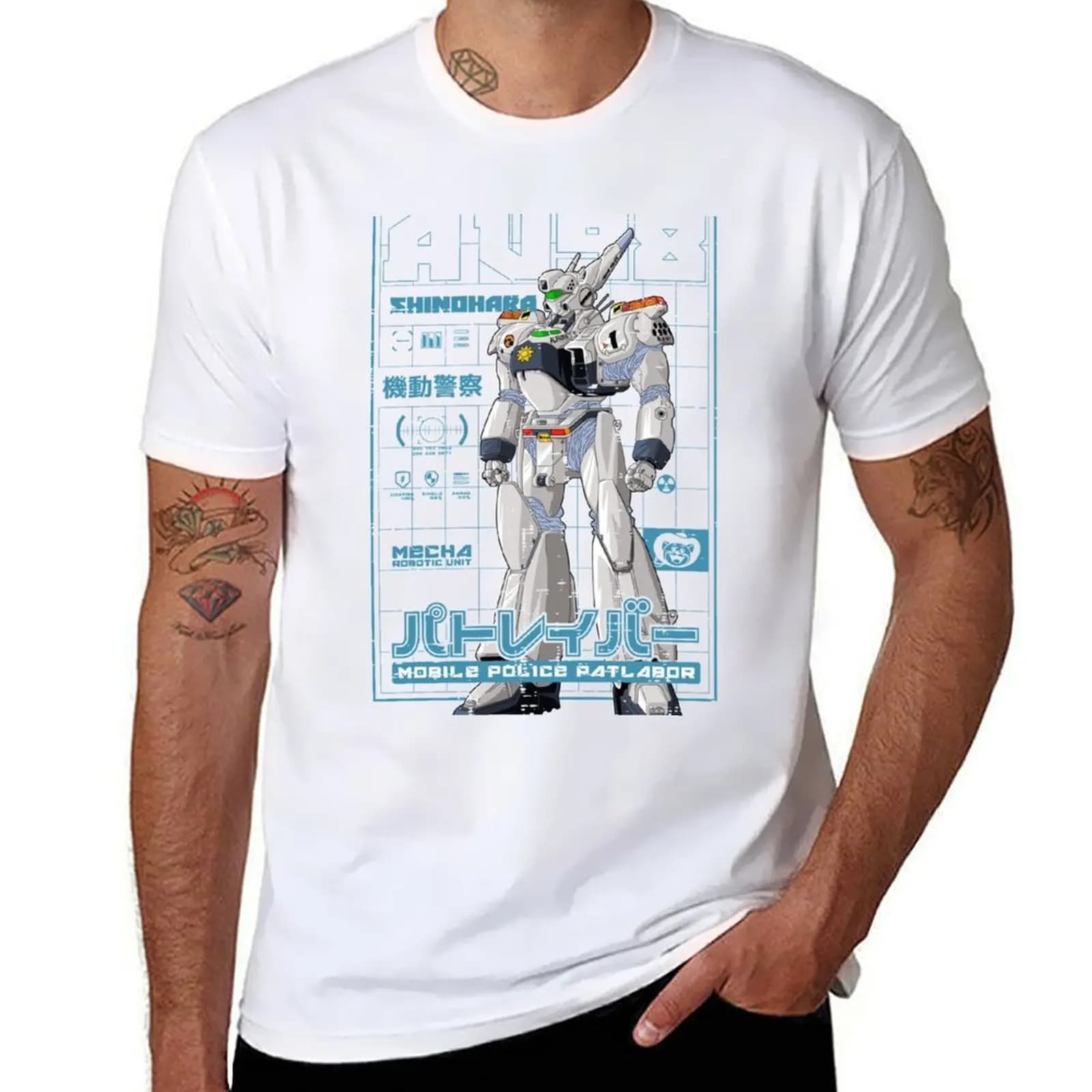 Patlabor AV98 T-Shirt man t shirts cotton essential t shirt T-Shirt