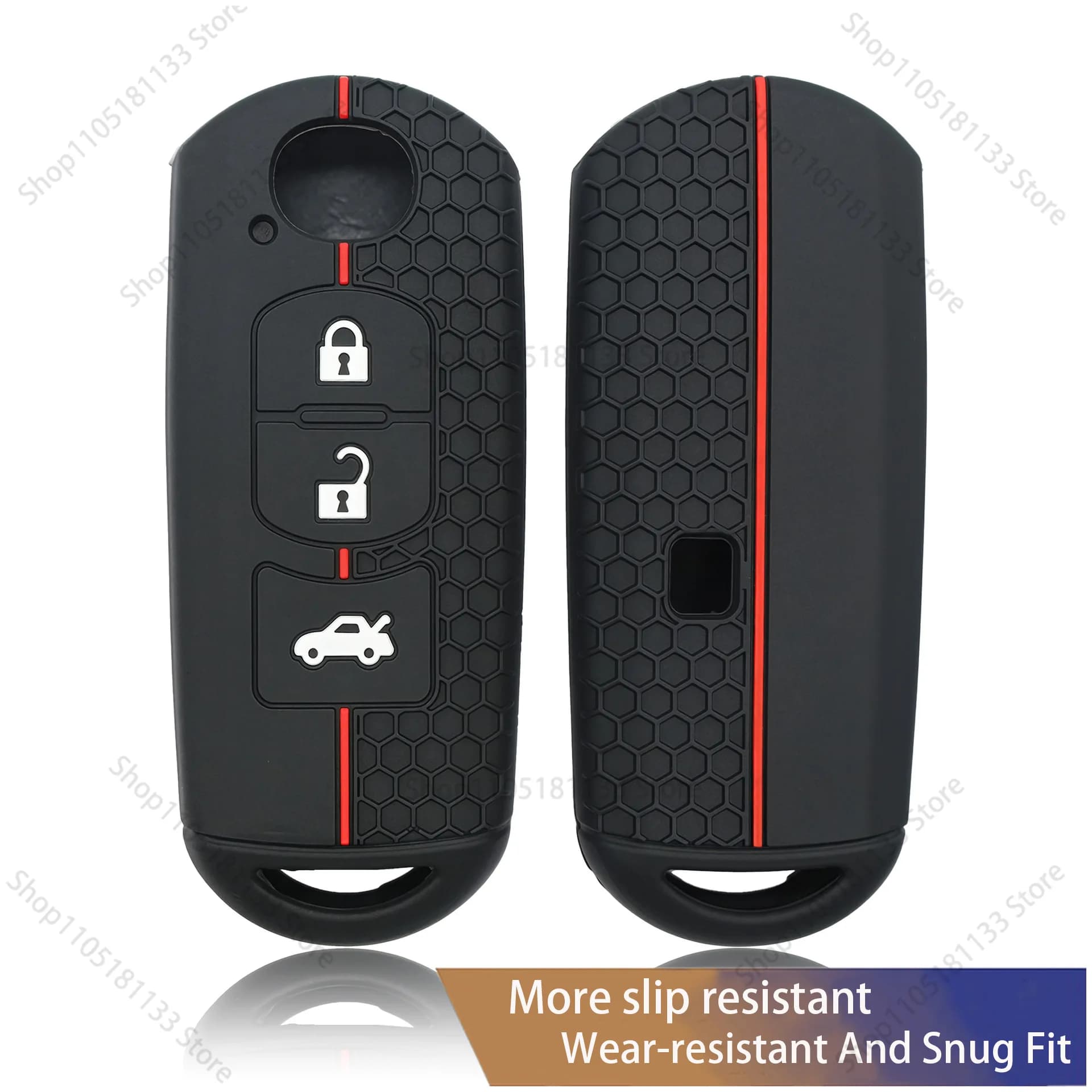 For Mazda Axela CX-5 Atenza FOR Mazda 3 FOR Mazda 6 CX-4 Soccer Pattern Key Cover Silicone Case Anti Scratch Shockproof