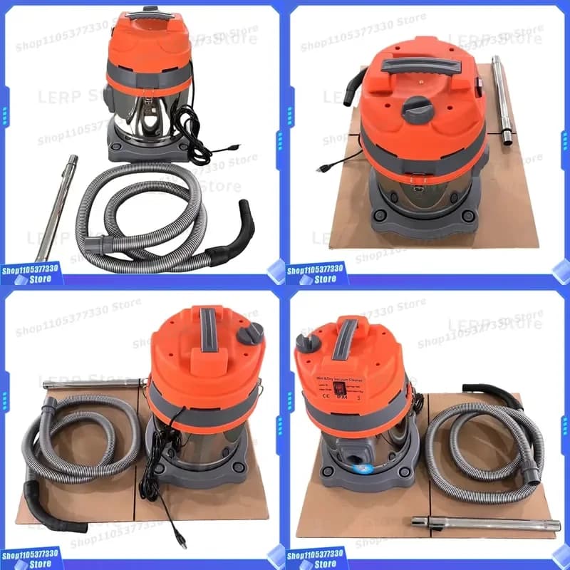 20L Wet Dry Vacuum Cleaner High Suction Power Commercial Carpet Washer Household Car Cleaning Machine Strong Dust Collector