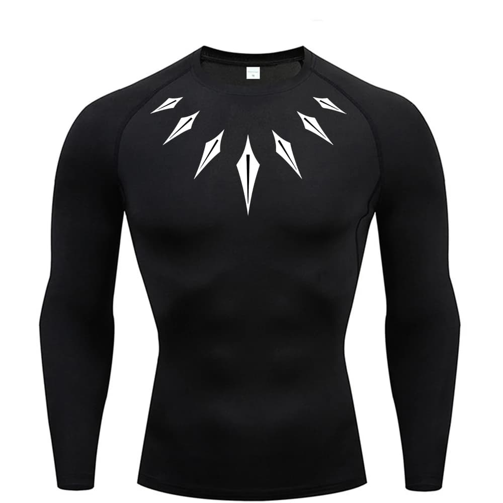 Men's quick drying short sleeve Gym running wet sweat round neck T-shirt Training Gym sports shirt top Long sleeve