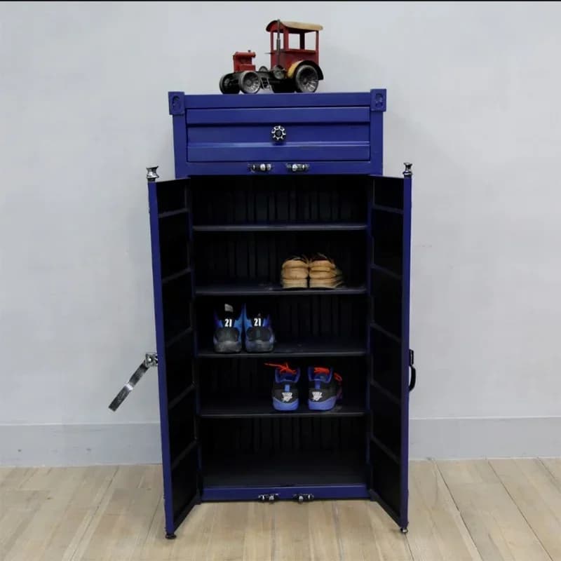 Industrial metal shoe racks cabinet for living room furniture