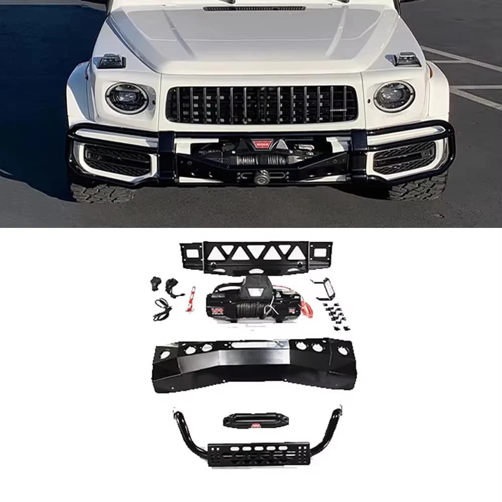 Front Winch Support Bracket Stainless Steel for  G Class W463A W464 G400 G500 G63 2019+ Offroad Mod Parts