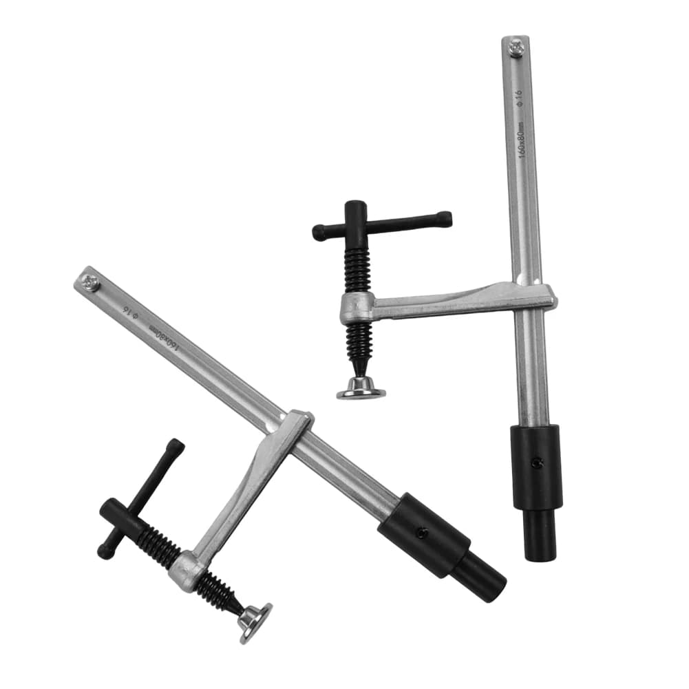 2Pcs Woodworking Acting Holding Down Clamp Desktop Clip 160mm W/16 Hole For Woodworking Bench Welding Bench Tool accessories