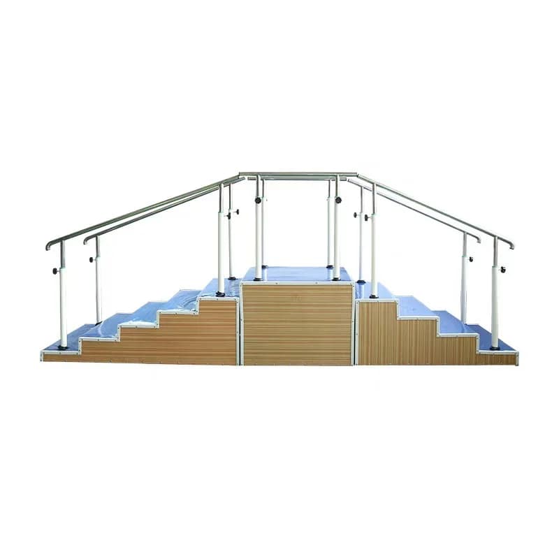 Escalator hospital hemiplegic lower limb walking steps parallel bar rehabilitation training equipment