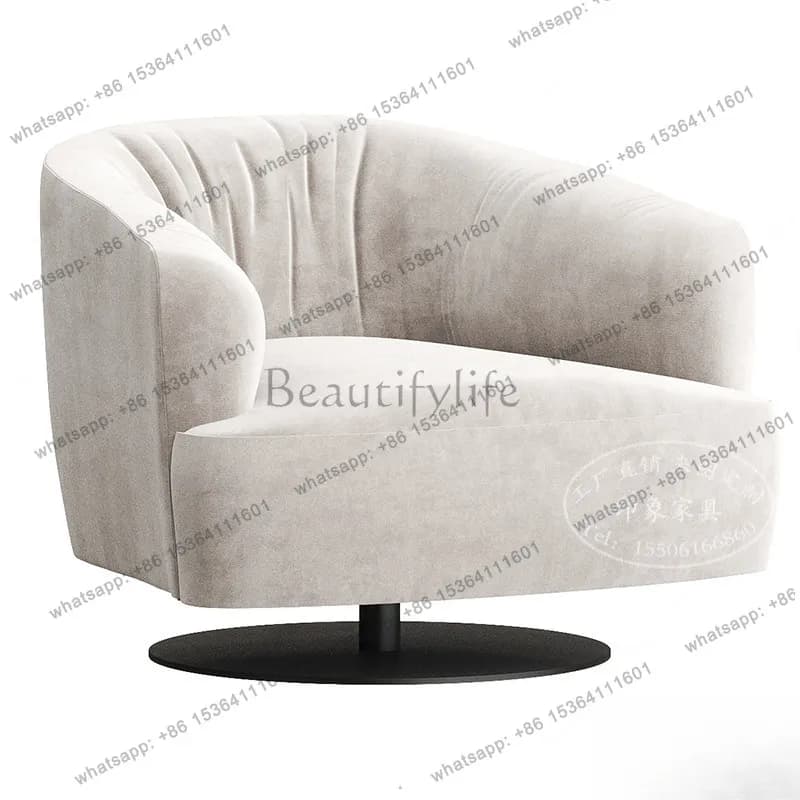 YJ Italian light luxury designer single sofa modern simple balcony living room home leisure chair lazy sofa chair