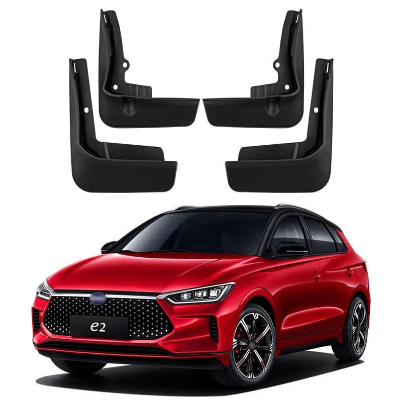 For BYD E2 2019-2023 Soft Rubber Mud Flaps Wear Resistant Perfect Fit Cross Border Export Car Tire Fender Guards Modification